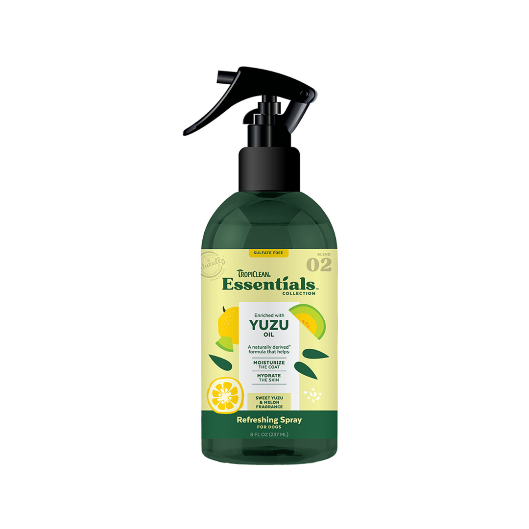 TropiClean Essentials Yuzu Oil Refreshing Spray for Dogs