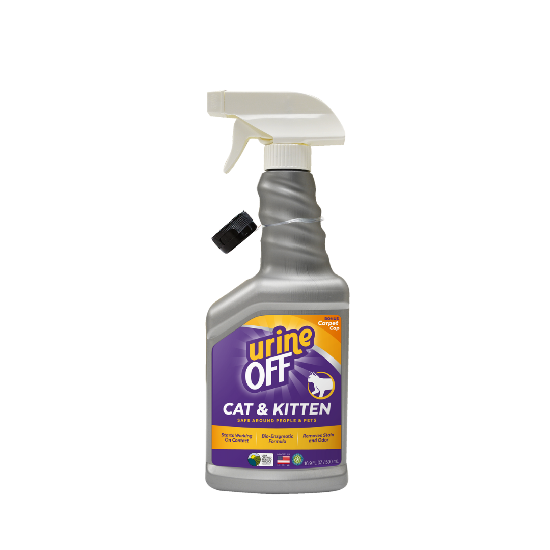 Urine OFF Cat & Kitten Hard Surface Sprayer with Carpet Applicator Cap