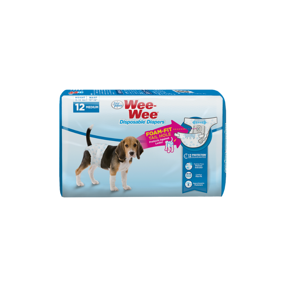 Wee-Wee Disposable Diapers, 12 pack