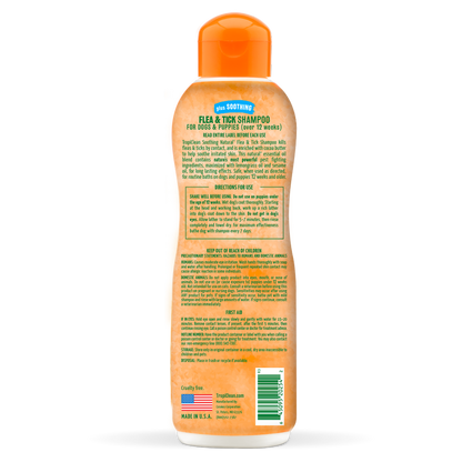 TropiClean Natural* Flea & Tick Soothing Shampoo for Dogs