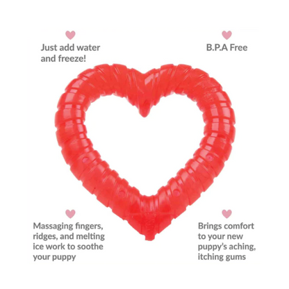 Snuggle Puppy Red Heart Teething Aid